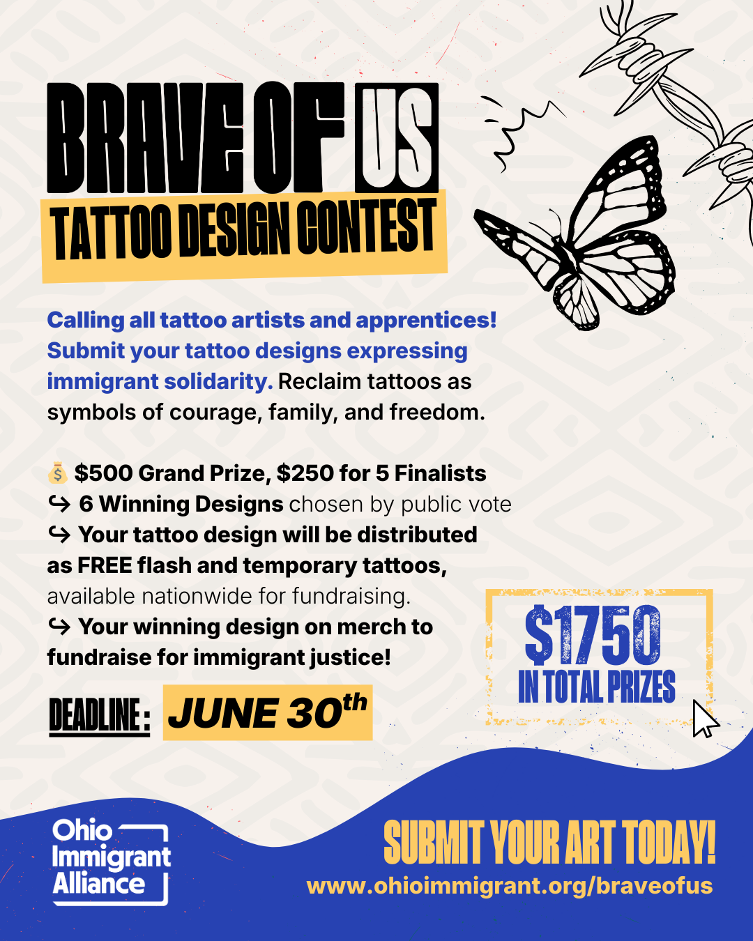 Announcing Immigrant Solidarity Tattoo Contest