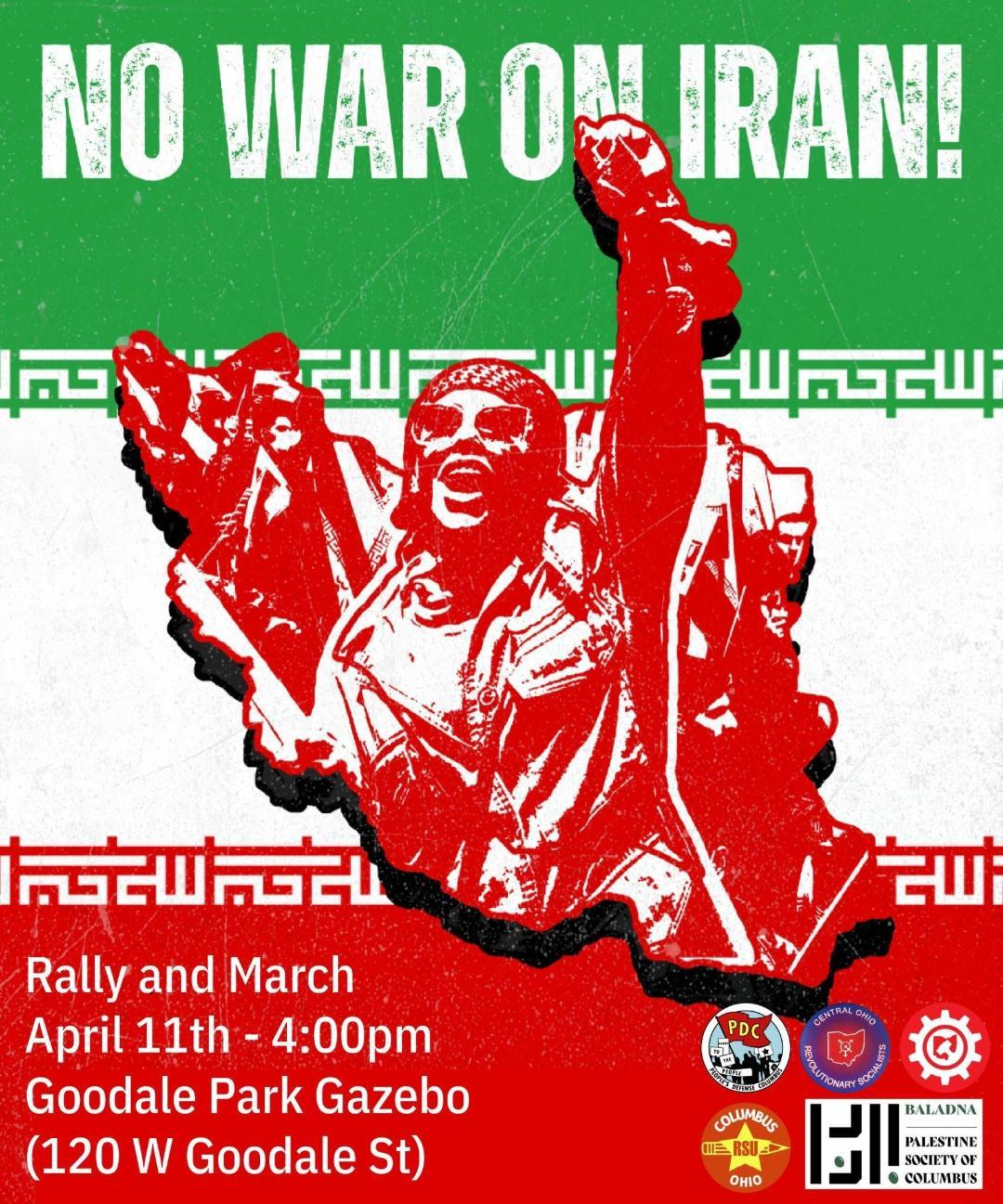 Columbus, Ohio, Rally for Iran, Lebanon, and Palestine
