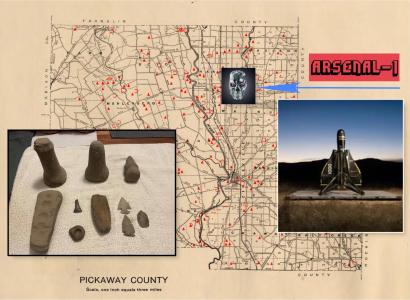 Map, killer robot and archaeological 