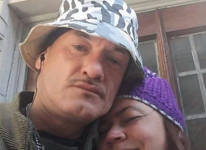 Man and woman hugging