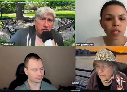 Harvey, Morgan, Nathan Myla in zoom