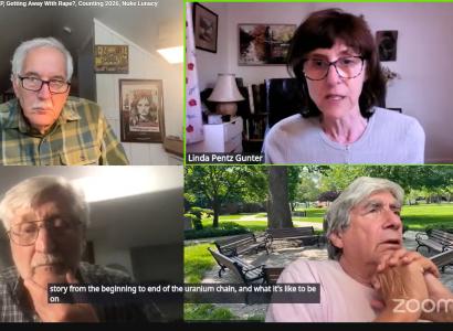 4 People on Zoom screen