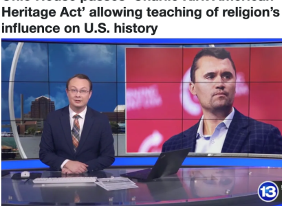 News story about Charlie Kirk bill