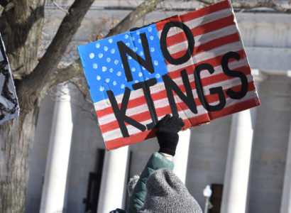 No Kings sign