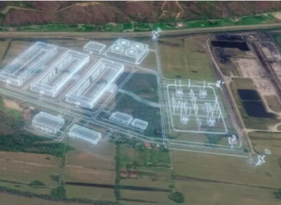 Birds eye view of facility