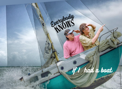Bob and Dan on a sailboat