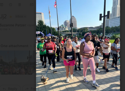 People on diabetes walk