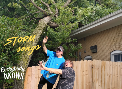 Bob and Dan and fallen tree