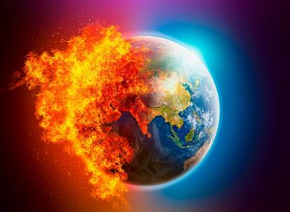 Earth on fire