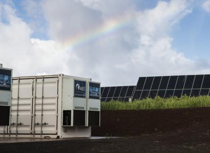 DOE Solar with battery and rainbow
