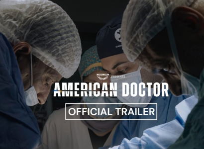Movie still of two doctors