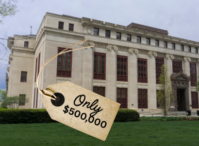 City Hall with price tag