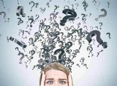 Head with question marks