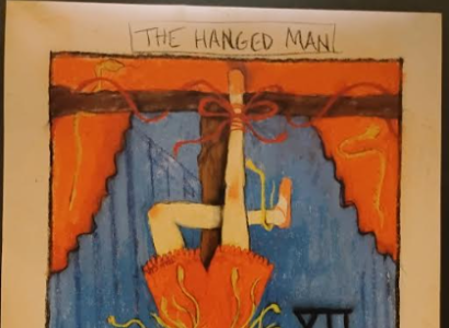 Epstein hanging above words CIA