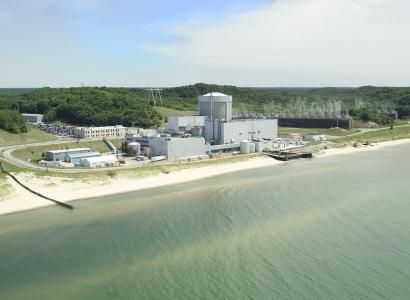 Picture of Nuclear plant from offshore looking South East