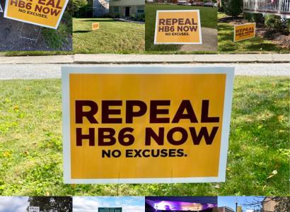 Sign saying Repeal HB6 now