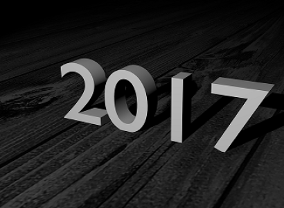 Black background with gray letters saying 2017