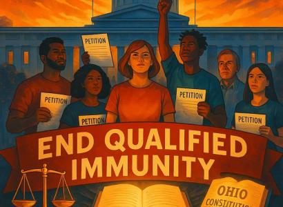 People with End Qualified Immunity sign