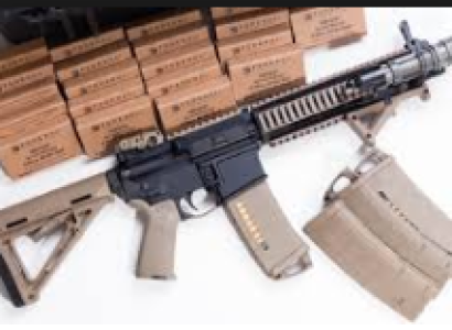 Machine gun and supplies