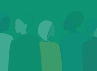 Silhouettes of women