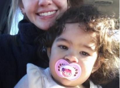 Young woman with baby