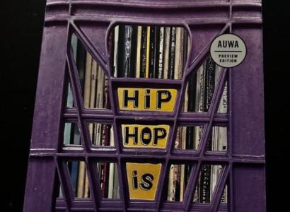 Shelves with albums saying Hip Hop is History