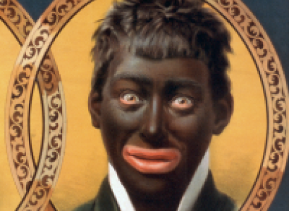 Man in blackface from minstrel show
