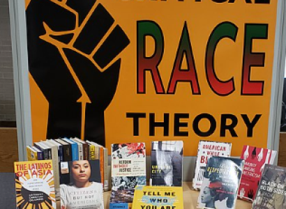 Critical race theory book display