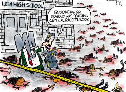 Cartoon about school shooting