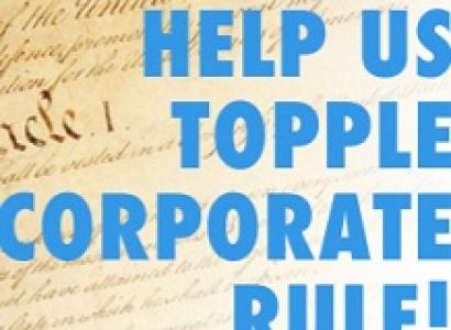 Words Help us topple corporate rule