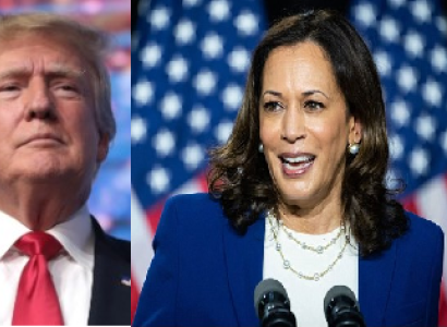 Trump and Harris