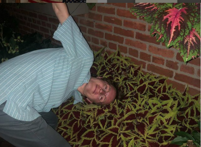 KIP - white guy outside almost laying down on the ground