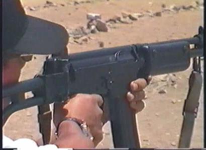 Gun shooting heavy duty gun