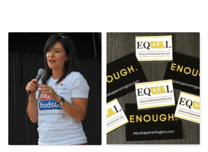 Hudson and Equal Upper Arlington logo