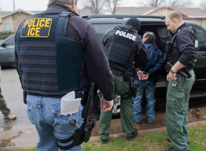 ICE arresting someone
