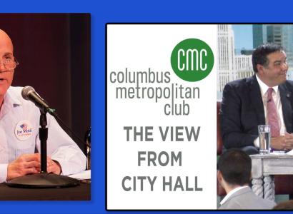 Joe Motil and Mayor Ginther