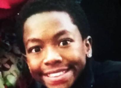 Young black man's face smiling