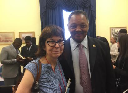 Marta Steele and Jesse Jackson