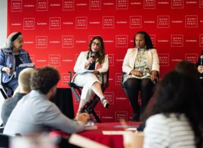 Women being interviewed