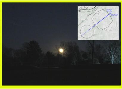 A full moon at night and a map