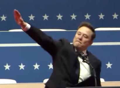 Musk giving Nazi salute