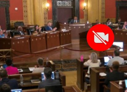 City Council with a no camera icon on it