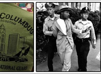 Police arresting people