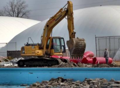 Demolition at site