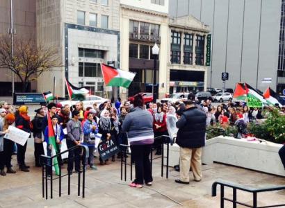 People rallying