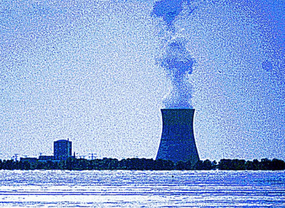 Nuke plant spewing smoke