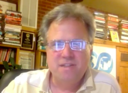 White man with glasses