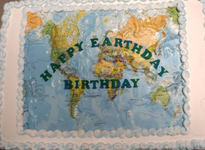 Happy Earth Day Birthday cake