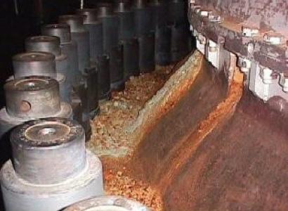 Red Rusty Boric Acid Deposits on Vessel Flange