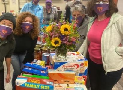 People at food co-op